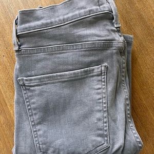 Agolde light gray skinny jeans